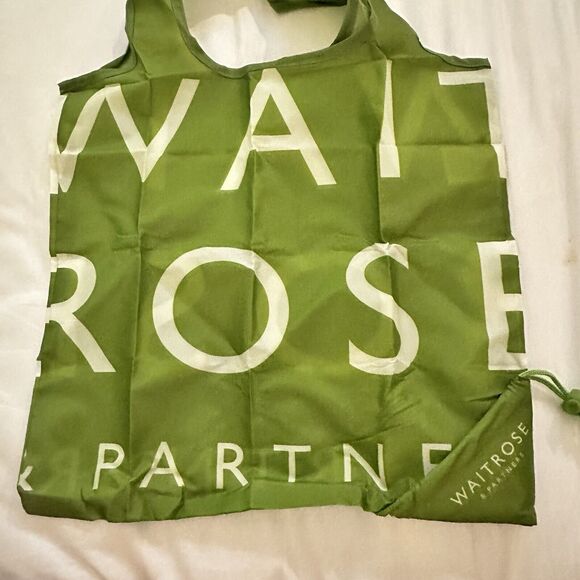 Waitrose & Partner Green Core RPET 8kg Bag Reusable Shopping Tote Bag Genuine UK - Picture 7 of 12